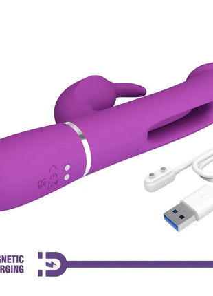 PRETTY LOVE - KAMPAS 3 IN 1 MULTIFUNKTIONS-RABBIT-VIBRATOR LILA