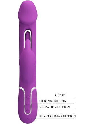 PRETTY LOVE - KAMPAS 3 IN 1 MULTIFUNKTIONS-RABBIT-VIBRATOR LILA
