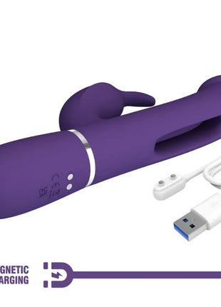 PRETTY LOVE - KAMPAS RABBIT 3 IN 1 MULTIFUNKTIONSVIBRATOR MIT ZUNGE VIOLETT - Rabbit-Vibratoren