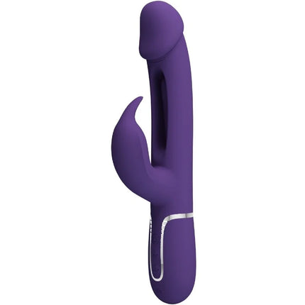 PRETTY LOVE - KAMPAS RABBIT 3 IN 1 MULTIFUNKTIONSVIBRATOR MIT ZUNGE VIOLETT - Rabbit-Vibratoren