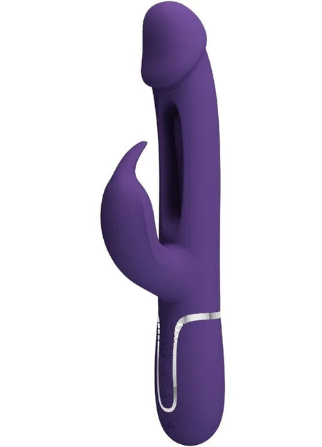 PRETTY LOVE - KAMPAS RABBIT 3 IN 1 MULTIFUNKTIONSVIBRATOR MIT ZUNGE VIOLETT - Rabbit-Vibratoren