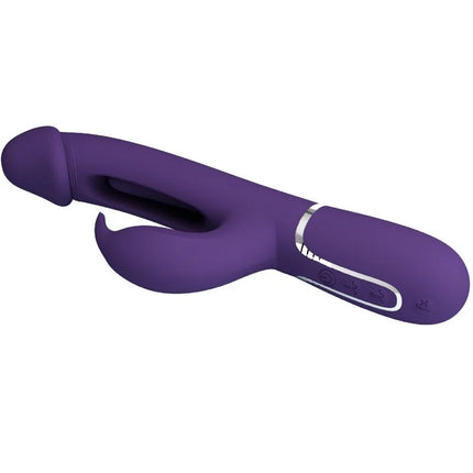 PRETTY LOVE - KAMPAS RABBIT 3 IN 1 MULTIFUNKTIONSVIBRATOR MIT ZUNGE VIOLETT - Rabbit-Vibratoren