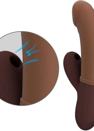 Pretty love kane g-spot vibrator aus braunem silikon mit zweifarbiger hellen und dunklen basis