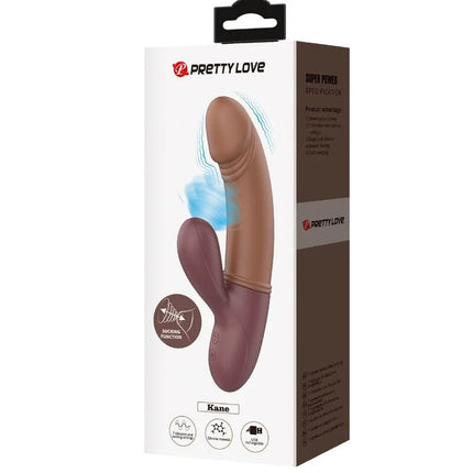 Brauner silikon g punkt vibrator mit saugfunktion kane von prettylove für erwachsene