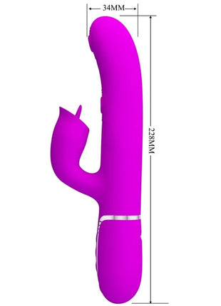 PRETTY LOVE - KANINCHENVIBRATOR MIT LECKENDEM FUCHSIA - Rabbit-Vibratoren