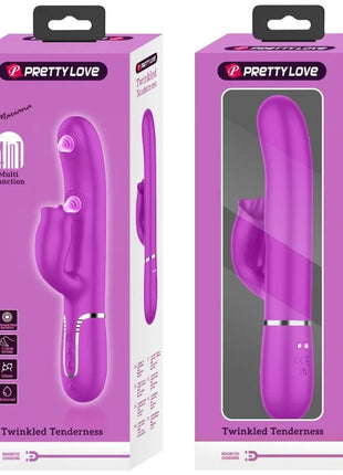 PRETTY LOVE - KANINCHENVIBRATOR MIT LECKENDEM FUCHSIA - Rabbit-Vibratoren