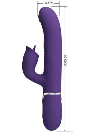 PRETTY LOVE - KANINCHENVIBRATOR MIT LILA LECKEN - Rabbit-Vibratoren