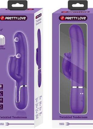 PRETTY LOVE - KANINCHENVIBRATOR MIT LILA LECKEN - Rabbit-Vibratoren