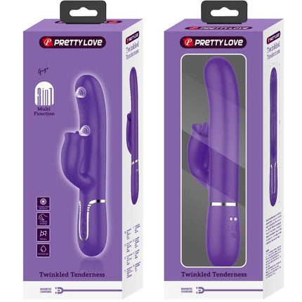 PRETTY LOVE - KANINCHENVIBRATOR MIT LILA LECKEN - Rabbit-Vibratoren