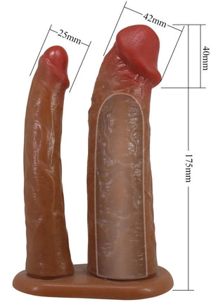 PRETTY LOVE - KEAVEN HARNESS SLIP UNIVERSAL & KOMFORTABEL DOPPELDILDO - Doppeldildo