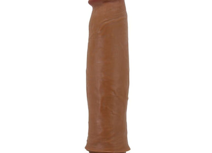 Brauner silikon realistischer dildo 21 cm mit abgerundetem kopf und breiter basis von pretty love keon