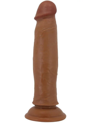 Brauner silikon realistischer dildo 21 cm mit abgerundetem kopf und breiter basis von pretty love keon