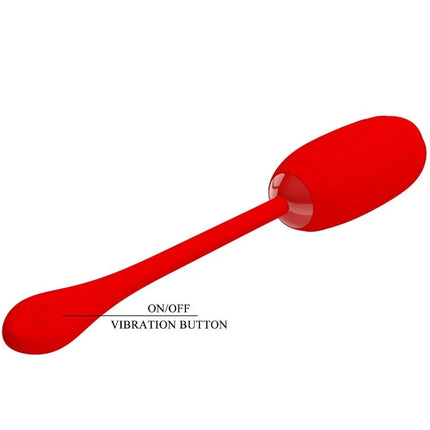 PRETTY LOVE - KIRK WIEDERAUFLADBARES VIBRATIONSEI ROT - Vibrierendes Ei