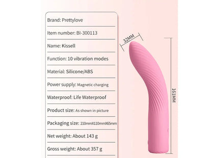 PRETTY LOVE - KISELL G-SPOT PINK VIBRATOR