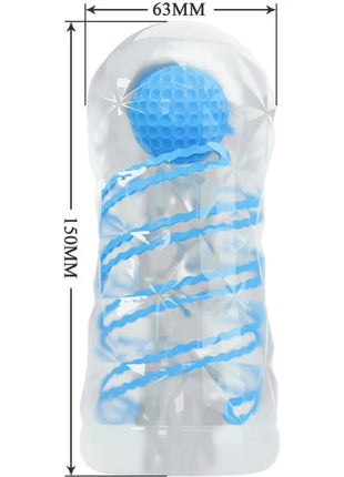 PRETTY LOVE - KLEINER MASTURBATOR MIT BLAUEN SPIRALEN - Ei-Masturbator