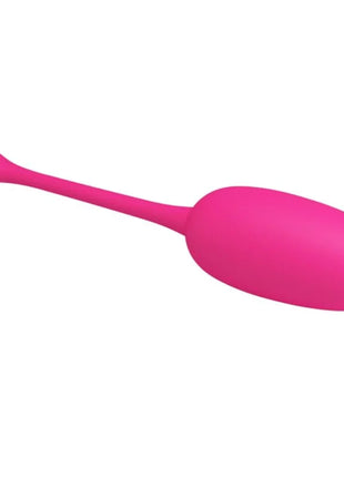 Ein vibrierendes ei in pink aus silikon mit glatter oberfläche und schlankem griff von pretty love knucker