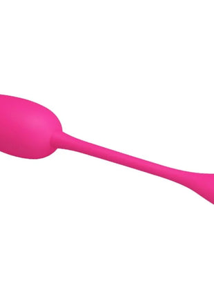 Prätty love knucker pink wiederaufladbares vibrations-ei aus glattem silikon mit schlankem griff und abgerundetem ende