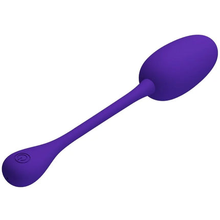Purple silikon ei vibrator mit glattem rundem design und power-taste auf dem griff von Pretty Love Knucker