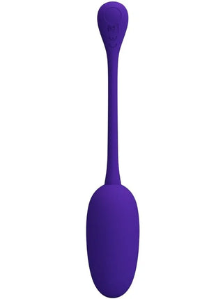 Purple silikon löffelförmiger vibrator mit glattem griff und ovalem kopf von Pretty Love knucker