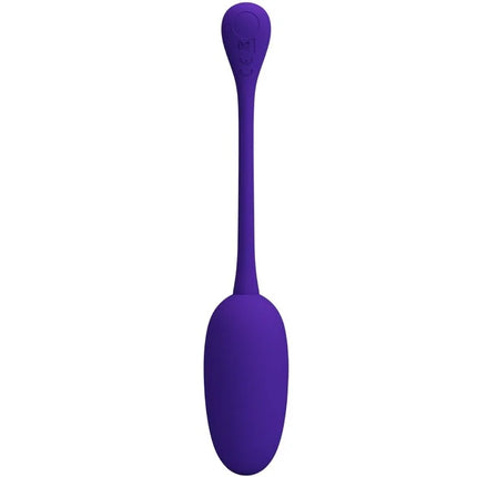 Purple silikon löffelförmiger vibrator mit glattem griff und ovalem kopf von Pretty Love knucker