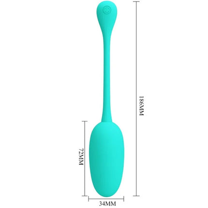 PRETTY LOVE - KNUCKER WATER GREEN WIEDERAUFLADBARES VIBRATIONS-EI - Vibrierendes Ei