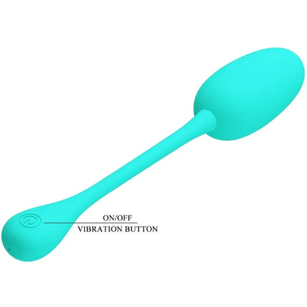PRETTY LOVE - KNUCKER WATER GREEN WIEDERAUFLADBARES VIBRATIONS-EI - Vibrierendes Ei