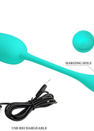 PRETTY LOVE - KNUCKER WATER GREEN WIEDERAUFLADBARES VIBRATIONS-EI - Vibrierendes Ei