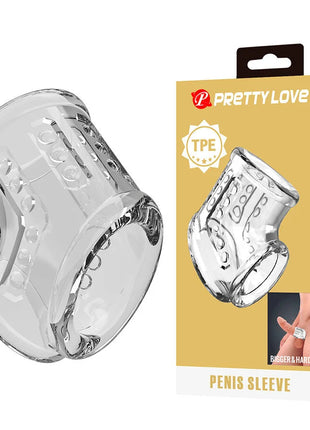 PRETTY LOVE - KURZE TRANSPARENTE PENISHÜLLE