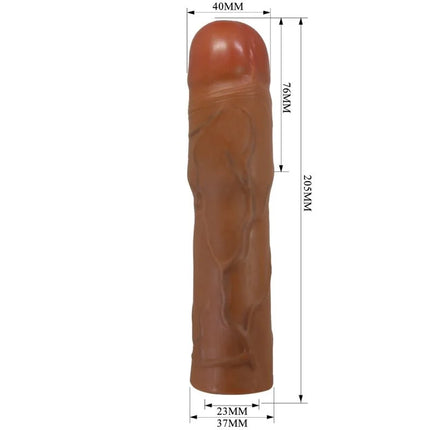 PRETTY LOVE - KYLIAN PENISHÜLLE MIT 7,6 CM VERLÄNGERUNG MULATTE - Penishülle mit Verlängerung