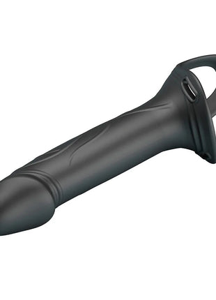 PRETTY LOVE - LANDON BLACK VIBRATING STRAP-ON