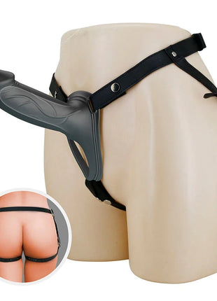 PRETTY LOVE - LANDON BLACK VIBRATING STRAP-ON