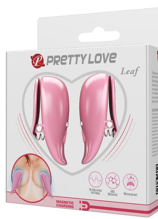 PRETTY LOVE - LEAF VIBRIERENDE NIPPELKLEMMEN ROSA - Nippelklemmen