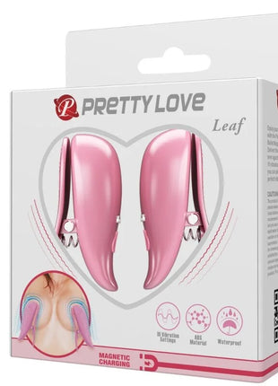 PRETTY LOVE - LEAF VIBRIERENDE NIPPELKLEMMEN ROSA - Nippelklemmen