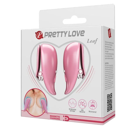 PRETTY LOVE - LEAF VIBRIERENDE NIPPELKLEMMEN ROSA - Nippelklemmen