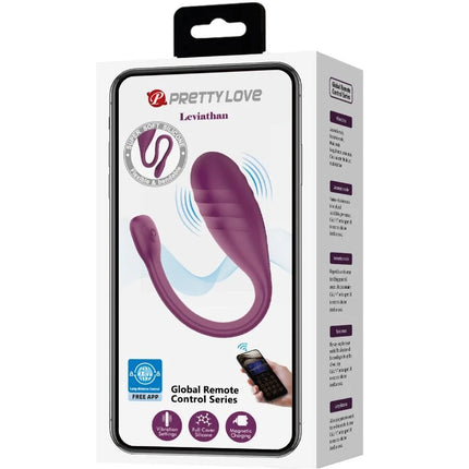 PRETTY LOVE - LEVIATHAN APP-GESTEUERTER VIBRATOR - LILA - HI-TECH Vibrator