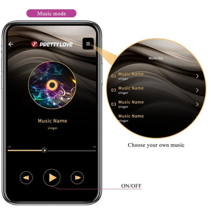 PRETTY LOVE - LEVIATHAN APP-GESTEUERTER VIBRATOR - LILA - HI-TECH Vibrator