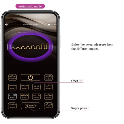 PRETTY LOVE - LEVIATHAN APP-GESTEUERTER VIBRATOR - LILA - HI-TECH Vibrator