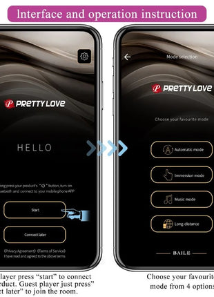 PRETTY LOVE - LEVIATHAN APP-GESTEUERTER VIBRATOR - LILA - HI-TECH Vibrator