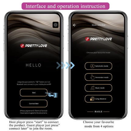 PRETTY LOVE - LEVIATHAN APP-GESTEUERTER VIBRATOR - LILA - HI-TECH Vibrator