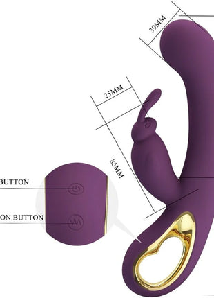 PRETTY LOVE - LIAM KANINCHEN VIBRATOR UND G-PUNKT-STIMULATOR LILA