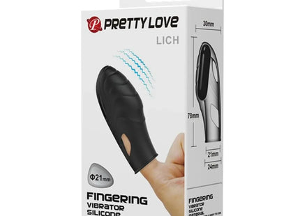 PRETTY LOVE - LICH SILIKON-FINGERVIBRATOR SCHWARZ