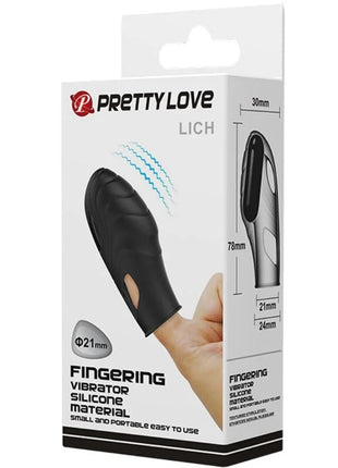 PRETTY LOVE - LICH SILIKON-FINGERVIBRATOR SCHWARZ