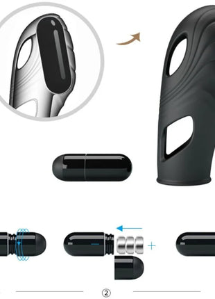 PRETTY LOVE - LICH SILIKON-FINGERVIBRATOR SCHWARZ