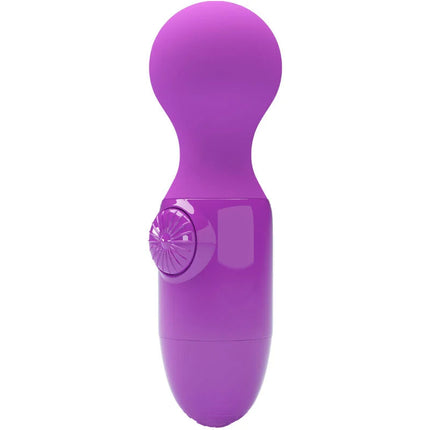 Lila mini persönlicher massager von pretty love aus silikon mit rundem kopf und strukturiertem steuerwählrad