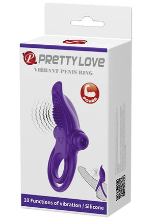 PRETTY LOVE - LILA VIBRIERENDER PENISRING - Penisring mit Vibration
