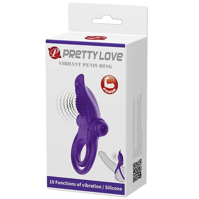 PRETTY LOVE - LILA VIBRIERENDER PENISRING - Penisring mit Vibration