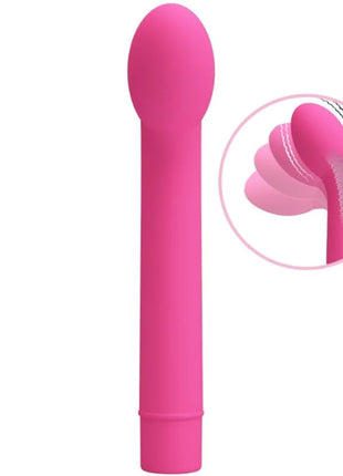 Pretty love logan g-spot vibrator rosa silikon mit glattem Kopf und konischem Schaft für 10 vibrationen