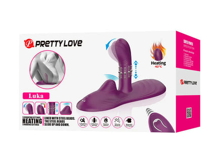 PRETTY LOVE - LUKA SITZVIBRATOR MIT WÄRMEEFFEKT UND FERNBEDIENUNG