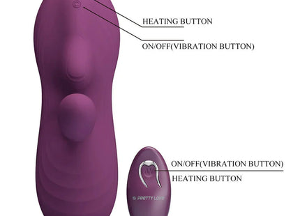 PRETTY LOVE - LUKA SITZVIBRATOR MIT WÄRMEEFFEKT UND FERNBEDIENUNG
