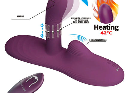 PRETTY LOVE - LUKA SITZVIBRATOR MIT WÄRMEEFFEKT UND FERNBEDIENUNG